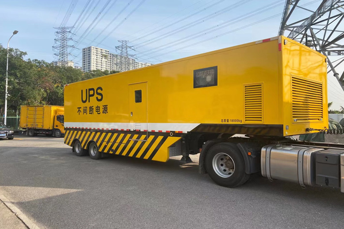 浦东发电机租赁施工现场